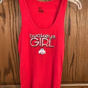 nike buckeye girl tank top